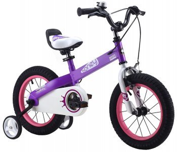 Детский велосипед Royal Baby Honey Steel 14&quot; от 3 до 5 лет (Роял Беби Хоней Стил) Фиолетовый