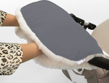 Муфта для рук на коляску Esspero Soft Fur Grey