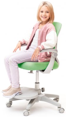 Детское кресло Holto-22 с подлокотниками Зеленый