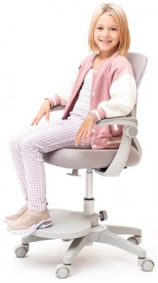 Детское кресло Holto-22 с подлокотниками Серый