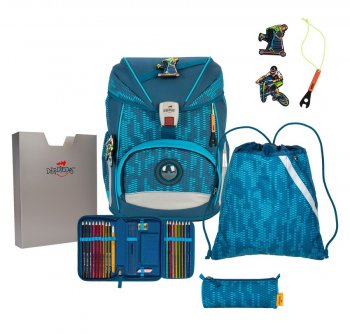 Школьный ранец DerDieDas Ergoflex Buttons &quot;Спорт&quot;