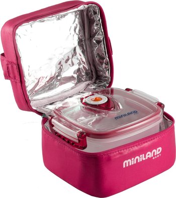 Термосумка с 2 вакуумными контейнерами Miniland Pack-2-Go-Hermifresh (Миниленд Пак-2-Гоу Хермифреш) Розовый