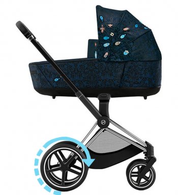 Коляска для новорожденных Cybex Priam и e-Priam IV Jewels of Nature (шасси на выбор) шасси e-Priam Chrome Black