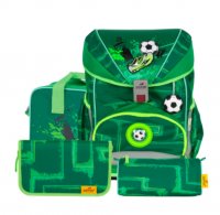 Школьный ранец DerDieDas Ergoflex Superlight Buttons Футбол на траве 1