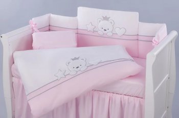 Сменный комплект постельного белья Lepre Miky (3 предмета) розовый