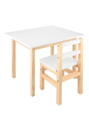 Комплект детский Kettler &quot;стол + стул&quot; KETT-UP ECO ODUVANCHIK Натур/белый