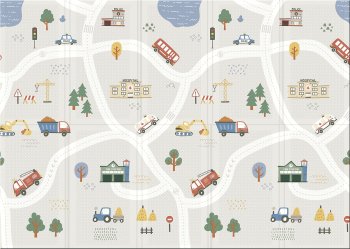 Детский коврик Portable "Чудесная дорога" 140x200x1см 