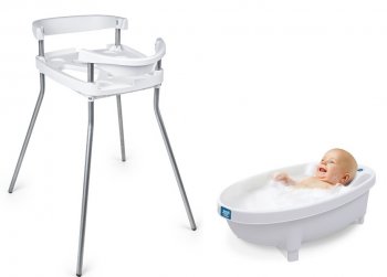 Подставка + ванночка Baby Patent Forever Warm с подогревом воды 