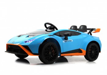 Детский электромобиль Rivertoys Lamborghini Huracán STO (E888EE) синий
