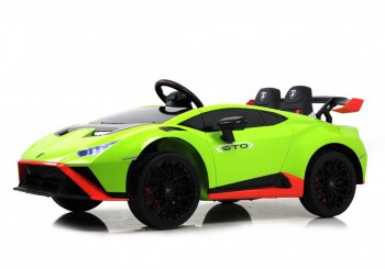 Детский электромобиль Rivertoys Lamborghini Huracán STO (E888EE) зеленый