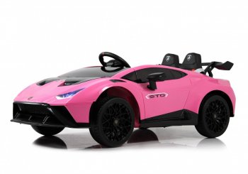 Детский электромобиль Rivertoys Lamborghini Huracán STO (E888EE) Розовый