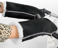 Муфта-рукавички для коляски Esspero Double White Leatherette (Натуральная шерсть) 5