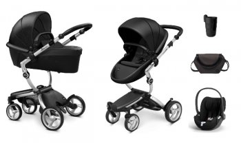Коляска 3 в 1 Mima Xari 4G Black (Starter Pack и шасси на выбор) шасси Aluminium 4G/ Cybex Cloud T i-Size Plus