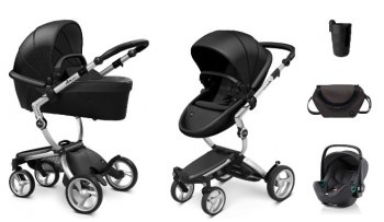 Коляска 3 в 1 Mima Xari 4G Black (Starter Pack и шасси на выбор) шасси Aluminium 4G/ Roemer Baby-Safe 3 i-Size