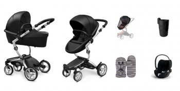 Коляска 3 в 1 Mima Xari 4G Black (Starter Pack и шасси на выбор) шасси Aluminium 4G/ Cybex Cloud T i-Size Plus