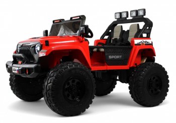 Детский электромобиль Rivertoys Jeep A222AA Красный