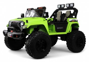 Детский электромобиль Rivertoys Jeep A222AA Зеленый