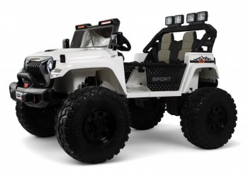 Детский электромобиль Rivertoys Jeep A222AA Белый