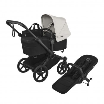 Детская коляска 2 в 1 Bugaboo Donkey 6 Mono на шасси Black Black//Heritage Black/Misty White