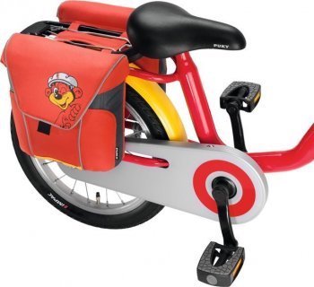Сумка двойная на багажник велосипеда Puky DT3 (Пьюки ДиТи3) red/yellow (при покупке отдельно)