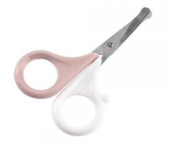 Ножницы Beaba Ciseaux для ногтей с круглым наконечником OLD PINK/при покупке отдельно