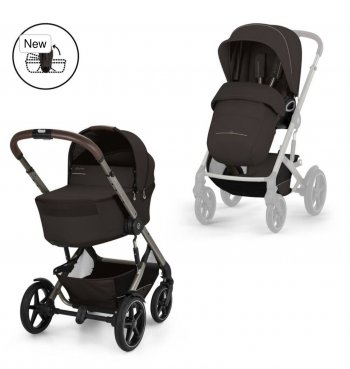 Коляска 2 в 1 Cybex Talos S Lux и Fold Carrycot Chocolate Brown (Taupe Frame)