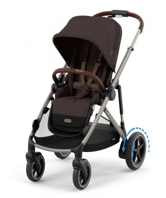 Акция: Прогулочная коляска Cybex e-Gazelle S и Gazelle S new + конверт e-Gazelle S / Chocolate Brown