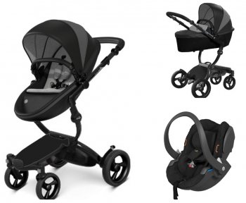 Коляска 3 в 1 Mima Xari 4G Black London Limited Edition 