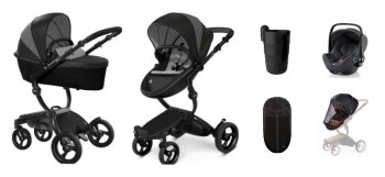 Коляска 3 в 1 Mima Xari 4G Black London Limited Edition