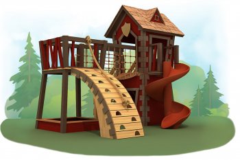 Игровой комплекс для детей Kids Crooked House Junior Замок Junior Замок