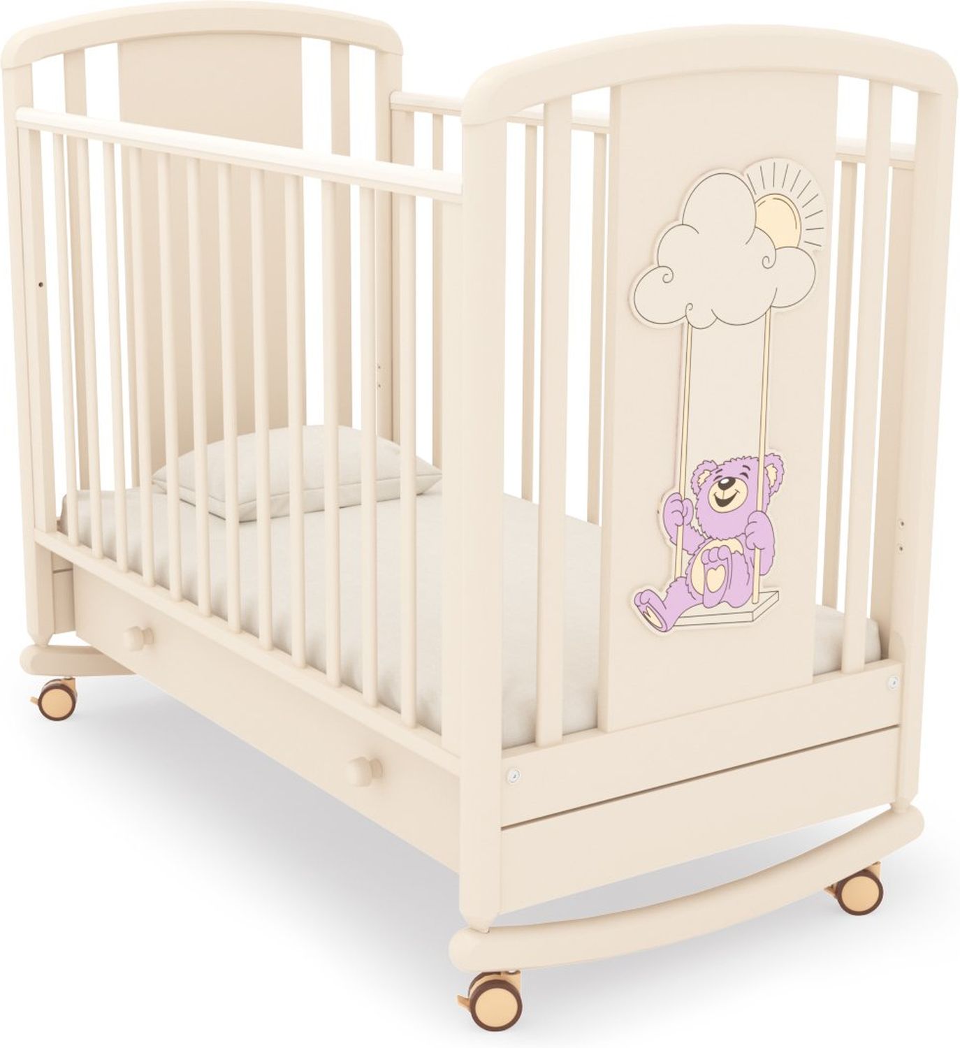 Детская кроватка Gandylyan Жаклин Мишка на качелях (К-2002-30) купить в ...