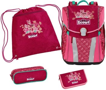 Школьный рюкзак Scout Sunny Сказочный лес с наполнением 4 предмета Сказочный лес