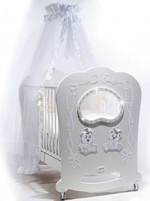 Детская кроватка Feretti Majesty Oblo Brillante (Феретти Маджести Обло Бриллиант) Bianco/White