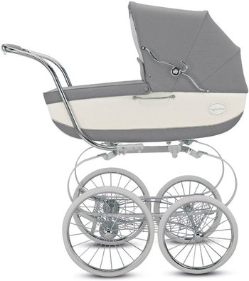 Детская коляска для новорожденных Inglesina Classica (Инглезина Классика) JACQUARD ARGENTO