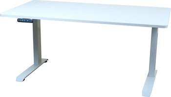 Стол Trifecta ТЕ-3 Электронный без угла наклона (Dual Motor desk) Двухмоторный Белый/опора белая/140см