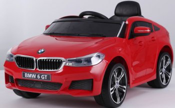 Детский электромобиль Rivertoys BMW 6 GT JJ2164 с дистанционным управлением Красный