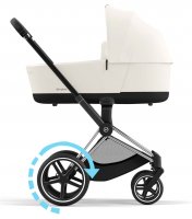 Коляска для новорожденных Cybex Priam и e-Priam IV Off White (шасси на выбор) 4