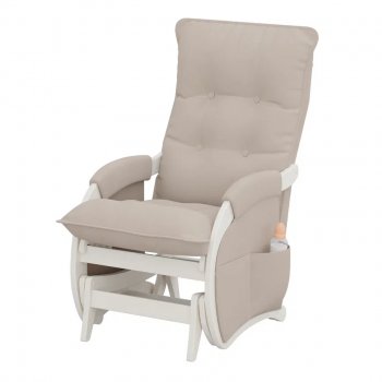 Кресло для кормления Milli Юника Премиум с карманами (каркас слоновая кость)