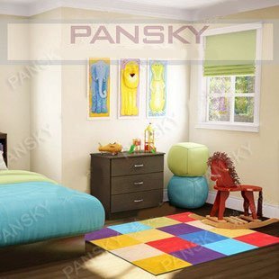 Детский ковёр в комнату Pansky Цветные квадраты-2 (120*120) Цветные квадраты-2 (120*120