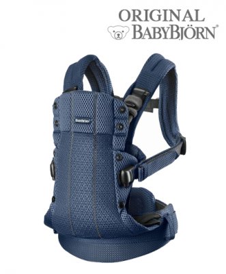 Рюкзак-кенгуру для новорожденных BabyBjorn Harmony Mesh 0880.08/Navy blue
