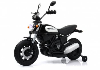 Детский электромотоцикл Rivertoys Z111ZZ черный