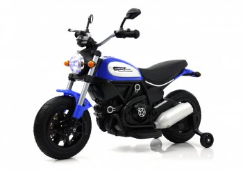 Детский электромотоцикл Rivertoys Z111ZZ синий