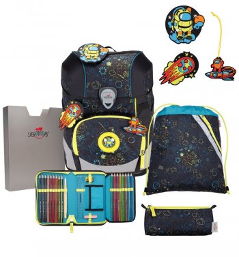 Школьный ранец DerDieDas ErgoFlex Tiny LED Buttons &quot;Космос&quot; 