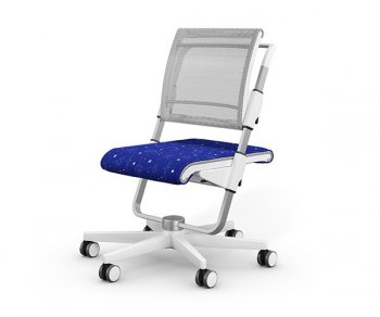 Детский стул Moll Scooter белый Motiv Galaxy/ без спинки