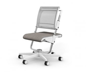 Детский стул Moll Scooter белый Soft Grey/ без спинки