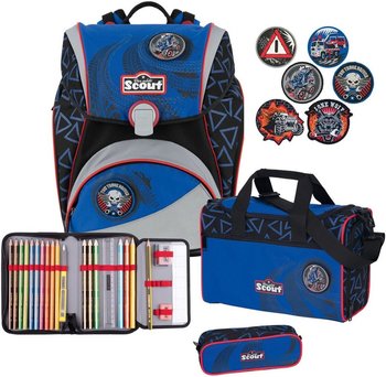 Школьный рюкзак Scout Alpha Exklusiv Эвакуатор с наполнением 4 предмета Эвакуатор