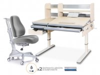 Комплект детский стол-парта Mealux Montreal (BD-670) + кресло Match (Y-528) 3