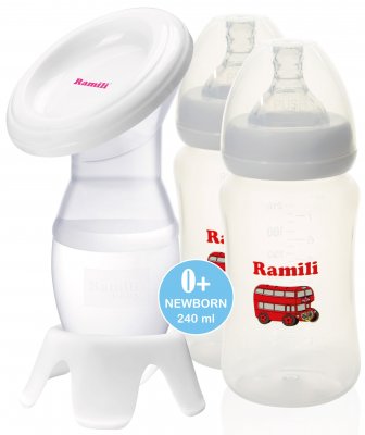 Ручной молокоотсос Ramili MC200 с двумя бутылочками 240ML (MC200240MLX2)