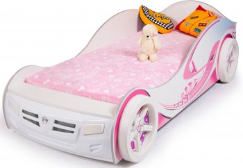 Детская кровать-машина ABC King (Advesta) Princess (190х90) Отсутствует: подсветка, звук и подъемный механизм