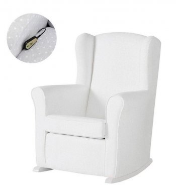 Кресло-качалка с Relax-системой Micuna Wing/Nanny White/Honeycomb White